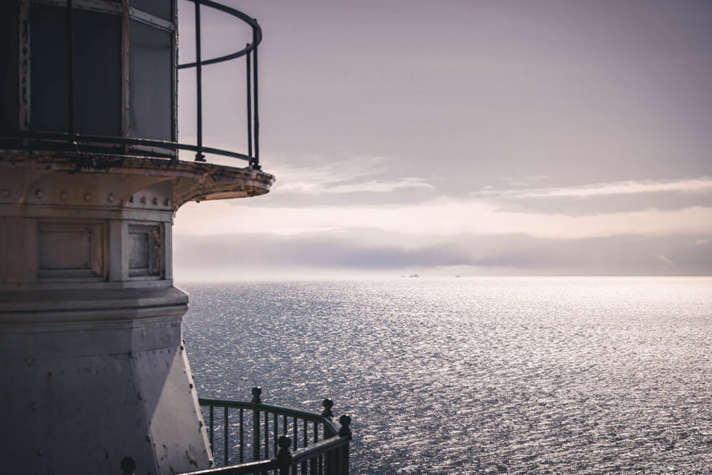 Looking towards the Farallon Islands from the Point Reyes Lighthouse, CA