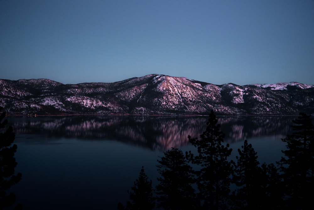 Landscape and nature photos from Yosemite, CA, during a vibrant sunset at the end of August 2020.