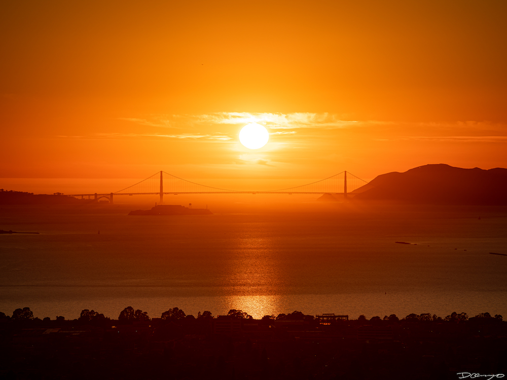Landscape photos from Mendocino, CA, during a vibrant sunset.