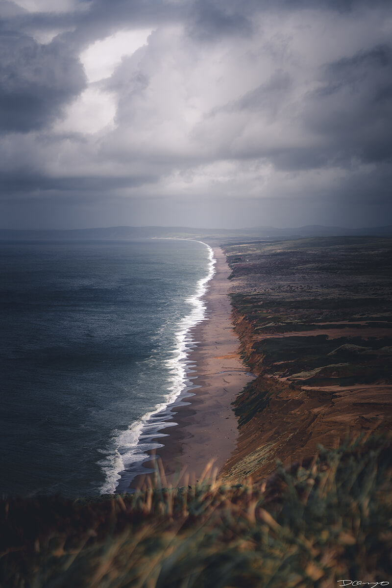 Point Reyes isolated coastline, CA