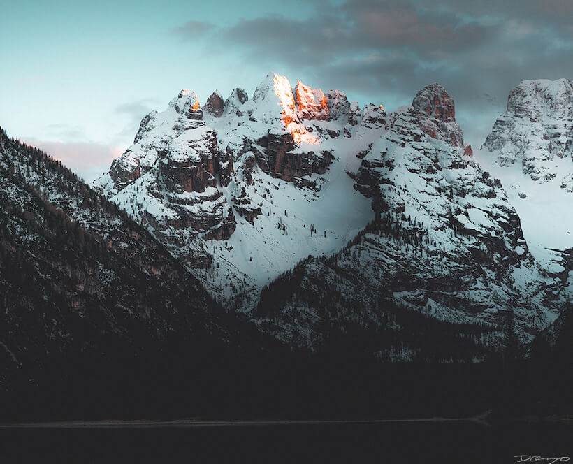Monte Cristallo in Italian Dolomites