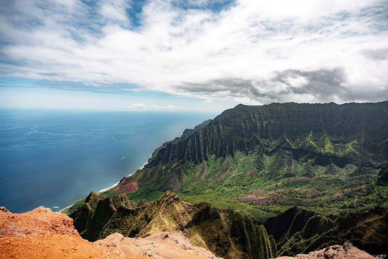 Photos from Kauai, Hawaii in June of 2021. Photos of Waimea Canyon, Waimea Plantation, Snorkeling at Hideaway Beach, Red Dirt Waterfall, Kalepa Trail, Napali (Na Pali) Coast, Jack Harter Helicopter Tours, Kalalau Trail.