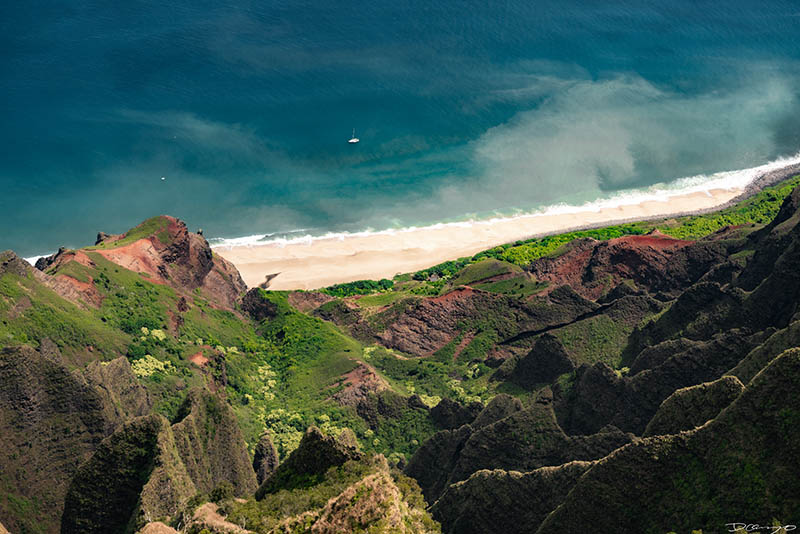 Photos from Kauai, Hawaii in June of 2021. Photos of Waimea Canyon, Waimea Plantation, Snorkeling at Hideaway Beach, Red Dirt Waterfall, Kalepa Trail, Napali (Na Pali) Coast, Jack Harter Helicopter Tours, Kalalau Trail.