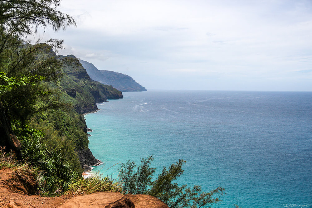 Hanakapiai Coast Line from Hike, Kauai, HI