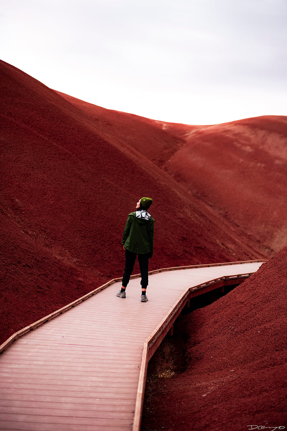 Portrait photography from Mt Hood, Mirror Lake, Lost Lake, Smith Rock State Park, Painted Hills, Blue Pool, and Cannon Beach, Oregon in Fall of 2020.