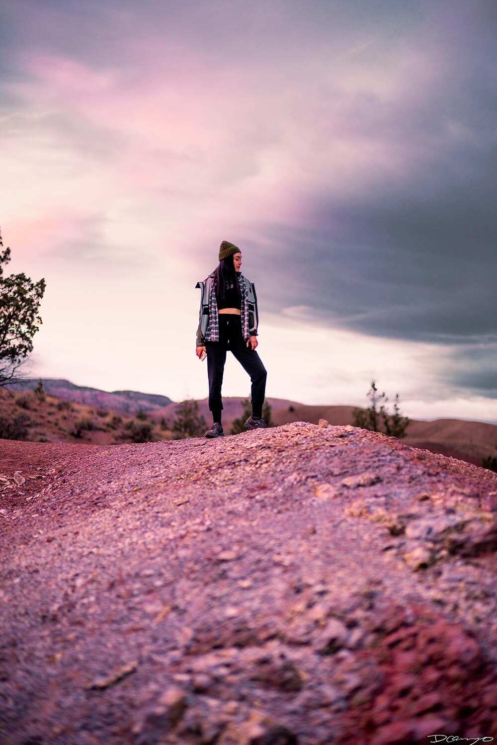 Portrait photography from Mt Hood, Mirror Lake, Lost Lake, Smith Rock State Park, Painted Hills, Blue Pool, and Cannon Beach, Oregon in Fall of 2020.