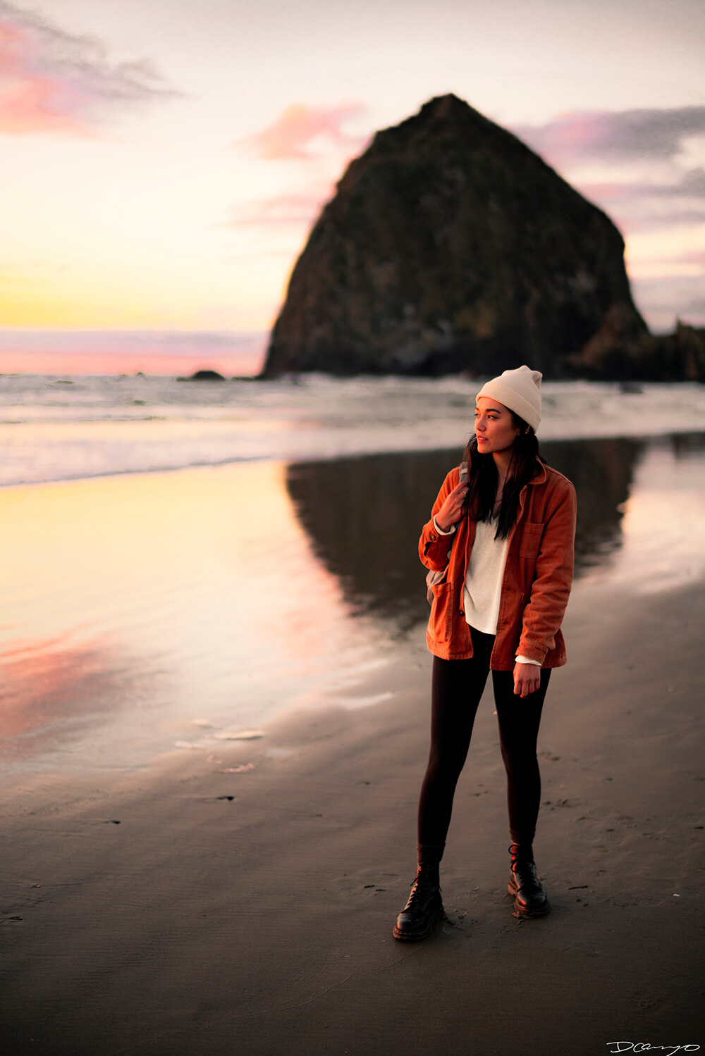 Portrait photography from Mt Hood, Mirror Lake, Lost Lake, Smith Rock State Park, Painted Hills, Blue Pool, and Cannon Beach, Oregon in Fall of 2020.