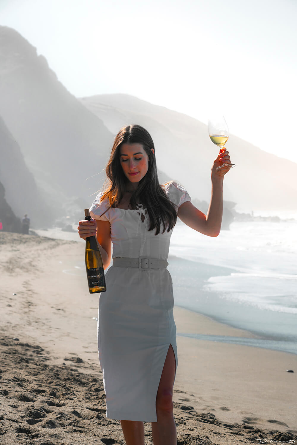 Photos with Leah Nebbett of Styles and Stems. Photographing for Alsace wines in Goat Rock Beach, Jenner, CA on September 27, 2020.
