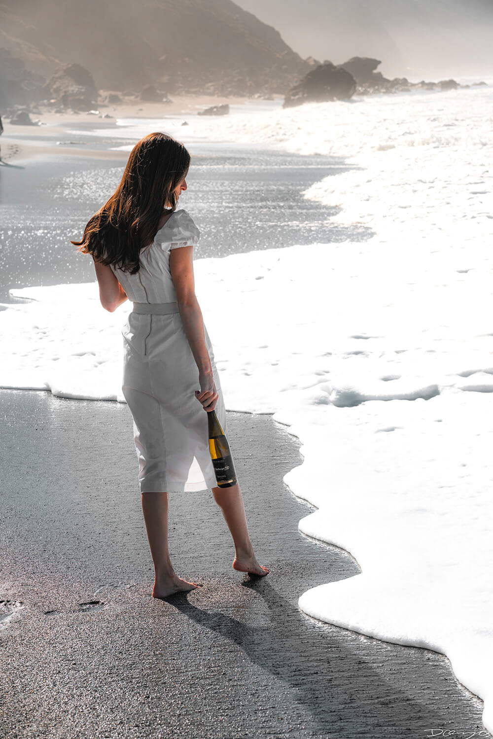 Photos with Leah Nebbett of Styles and Stems. Photographing for Alsace wines in Goat Rock Beach, Jenner, CA on September 27, 2020.